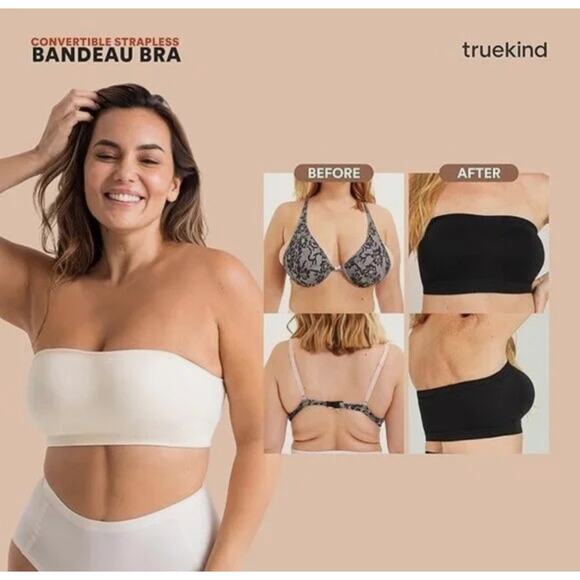 Truekind® Convertible Strapless Bandeau Bra XL - Picture 1 of 7